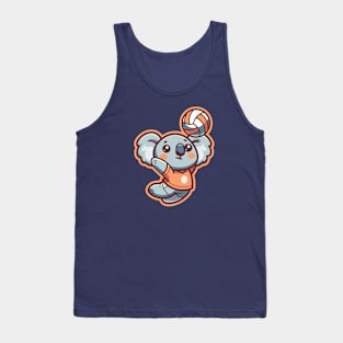 Cute Koala Volleyball Player Tank Top